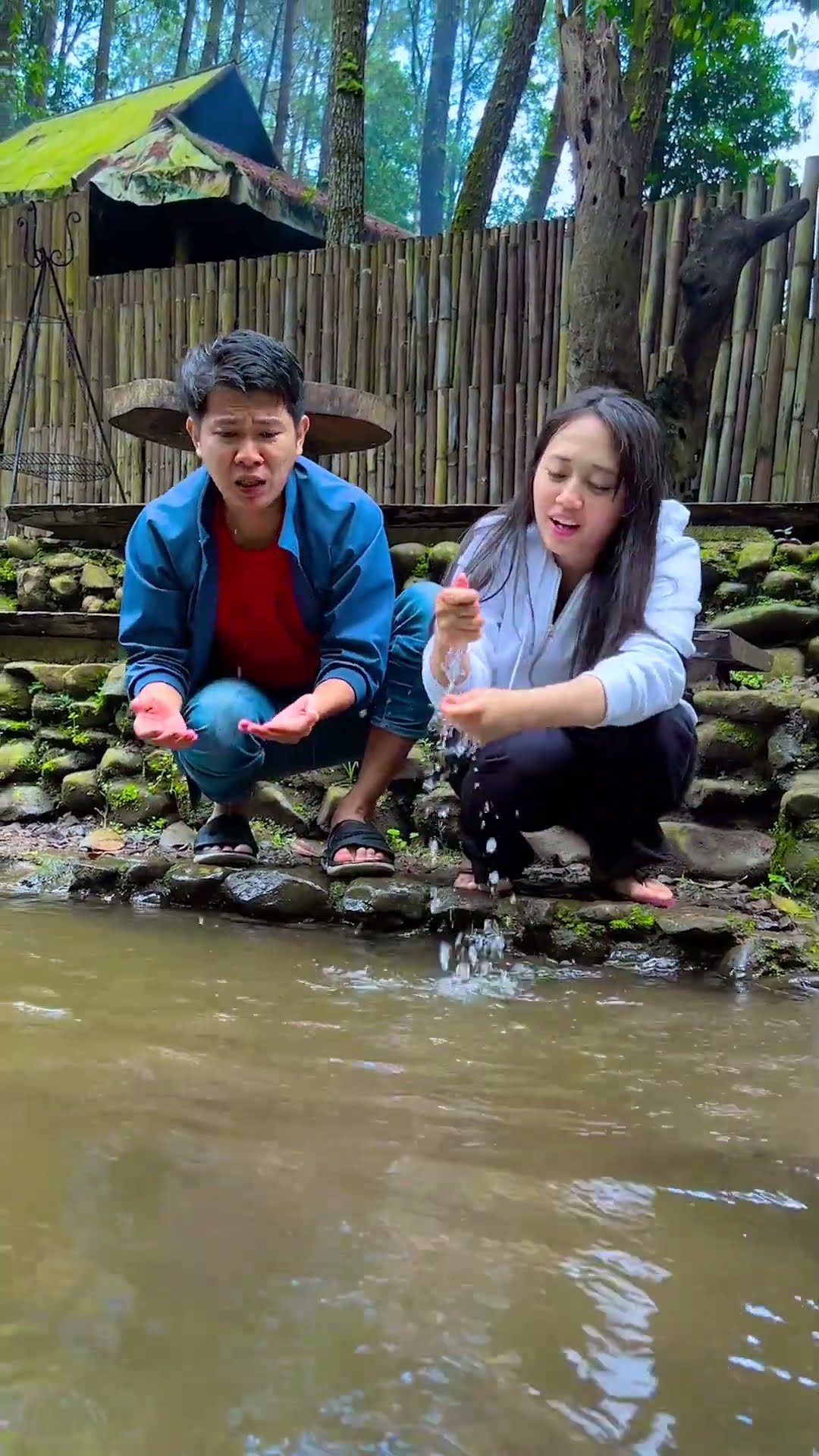 Papoy Mamoy Main Di Sungai #alethaabew